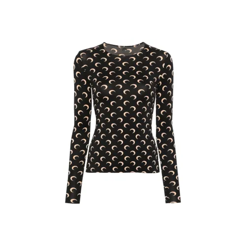 Marine Serre T-Shirt Женская Черная