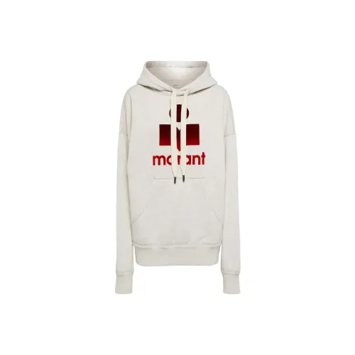 ISABEL MARANT ETOILE Экрю/Красный Женские Свитшоты