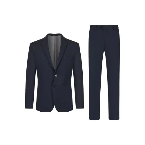 SEVEN Деловой костюм мужской темно-синий