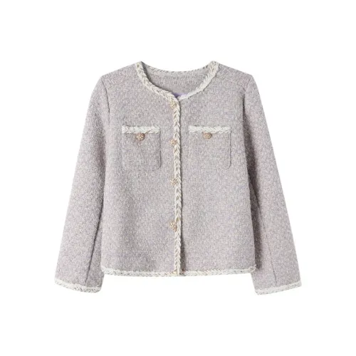 ZCDECO Фиолетовые Женские Куртки