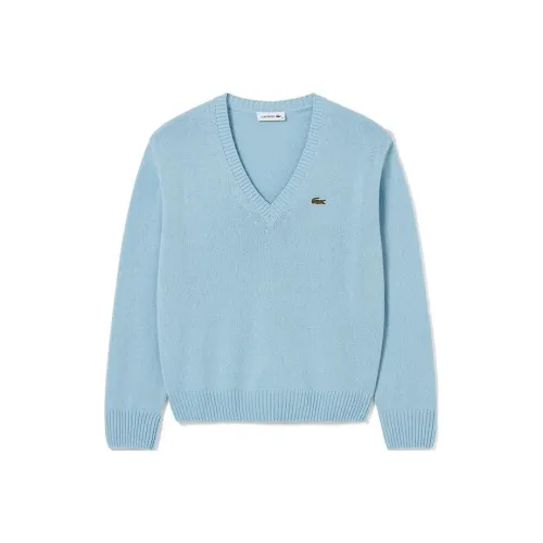 LACOSTE Снежно-синий Женские кашемировые свитеры