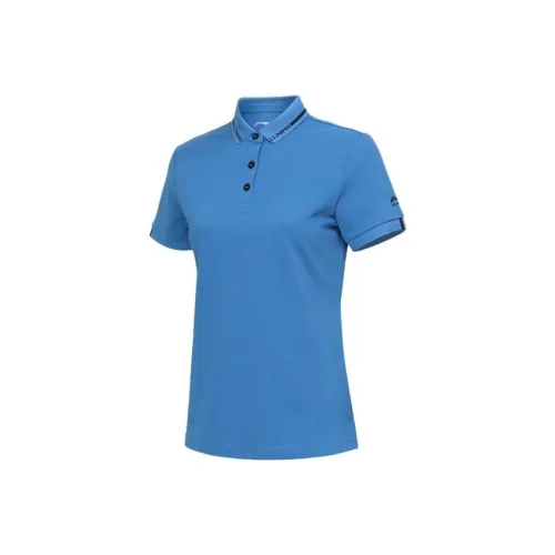 LINING Кобальтовый синий Женские Поло