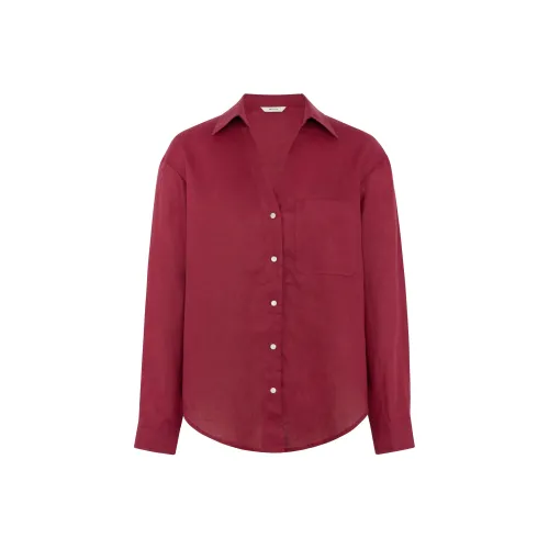 MEIYANG Темно-красные Женские Рубашки
