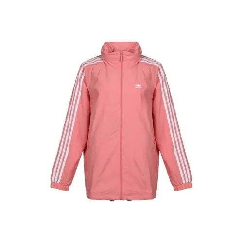Adidas Originals Куртка Женская Текстурированная Розовый Красный