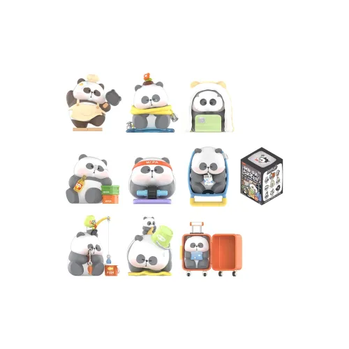 TOYCITY MR. Hoe IS не работает сегодня Коллекция Worker Панда Слепые коробки Один Mystery Коробка Целая коробка 8 шт