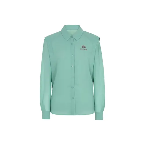 XG Озерный зеленый Женские рубашки