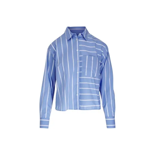 Veronica Beard SS24 Рубашка Женская Светло-Синяя