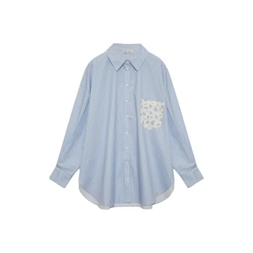 Victoria's Secret FOR LOVE LEMONS Tamren Пуговица Вверх Рубашка Синяя Рубашка Женская Синяя