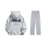 Set (Premium Gray Fleece-Lined + Casual Gray Pants)  
Комплект (Премиум Серый с флисовой подкладкой + Повседневные Серые Штаны)