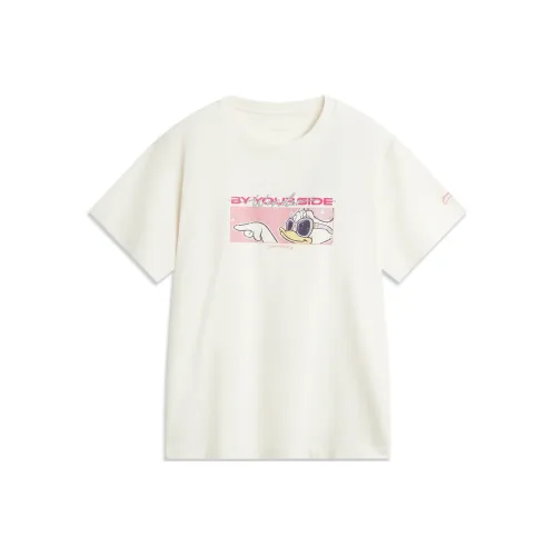 LiNing x Disney T-Shirt Женская Экрю Daisy