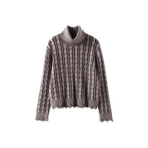 MAIGRE SIMHAT Кашемировый свитер женский кофейный