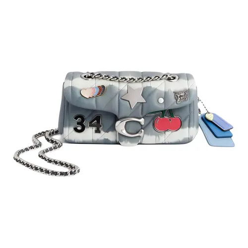 COACH Кожа Сумка через плечо Маленькая Женская Полночь Морской Синий