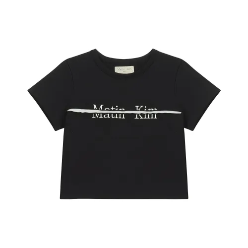 MATIN KIM Черные Женские Футболки