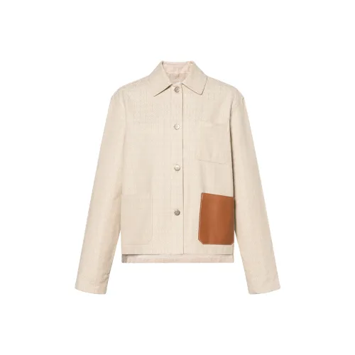 LOEWE Экрю Женские Куртки