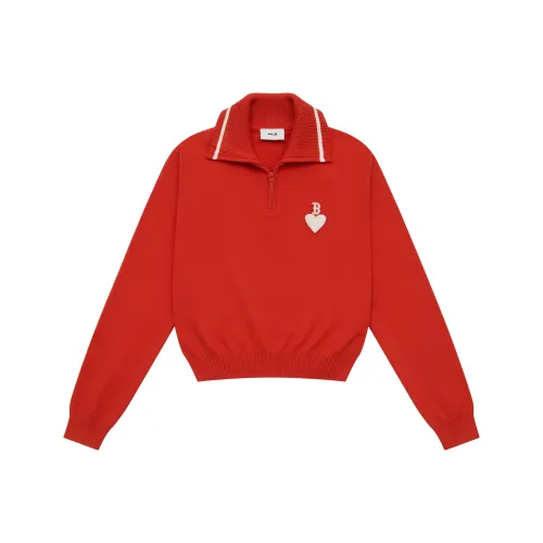 MLB Boston Red Sox Heart Collection FW24 Трикотаж Женский Красный