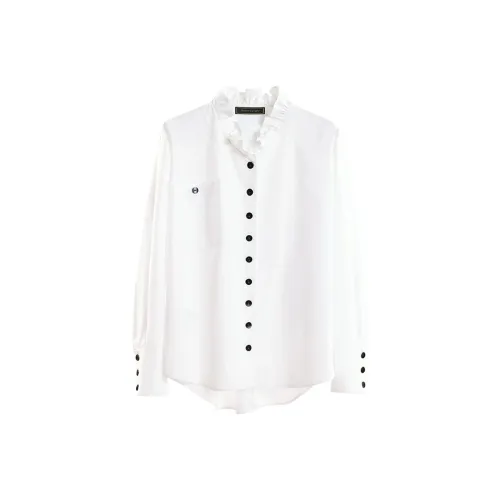 NancyCavally Белые Женские Рубашки