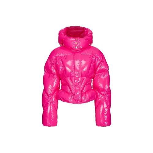 PINKO Короткий пуховик Кристальный Нейлон Куртки Пальто Женские Розовый