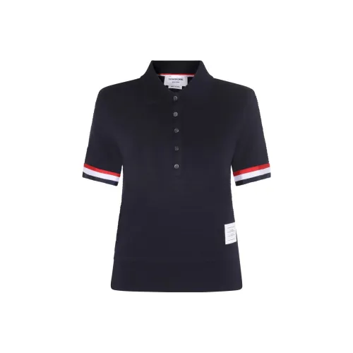 THOM BROWNE Морской синий Женские Поло