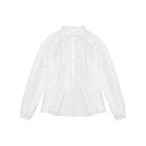 ISABEL MARANT ETOILE SS24 Рубашка Женская Оптический Белый Цвет