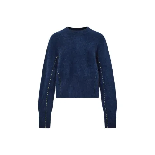 Carven Темно-синий Женские кашемировые свитеры