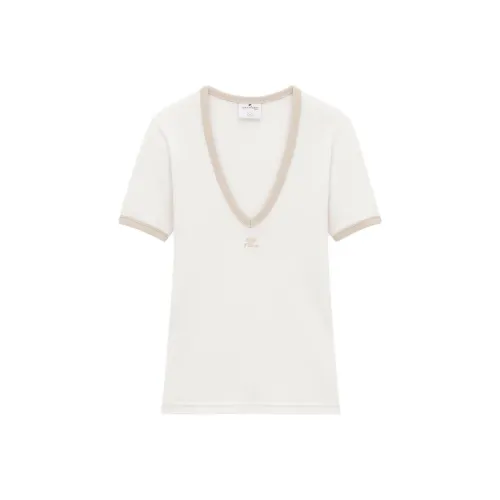 COURREGES SS24 Стандартная T-рубашка Женская Белая Heritage Heritage Белый