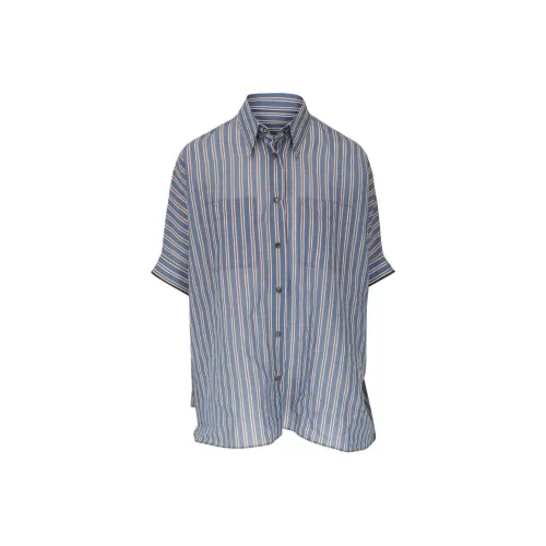 BRUNELLO CUCINELLI SS24 Рубашка Женская Синяя