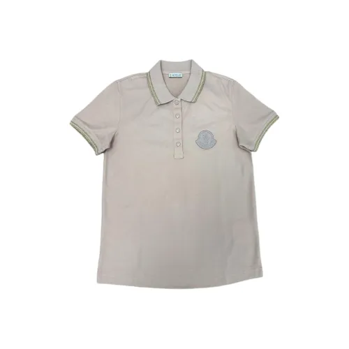 Moncler Поло Женское Светло-Розовое