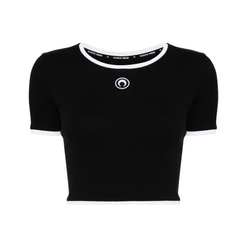 Marine Serre T-Shirt Женская Черная