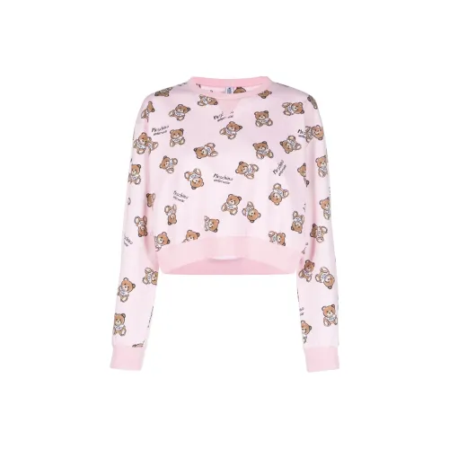 MOSCHINO Розовые Женские Свитшоты