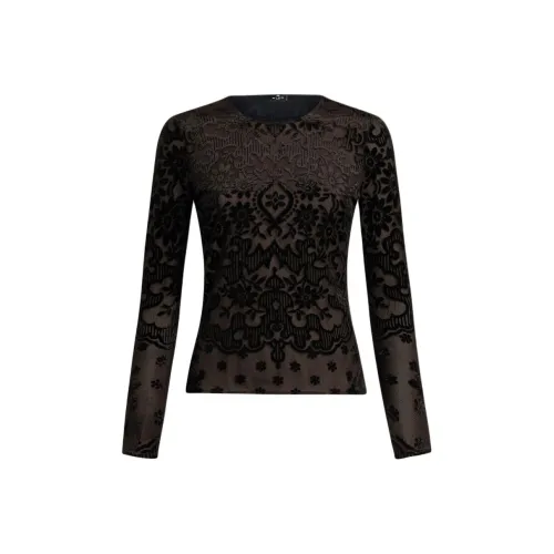 ETRO Черные Женские Т-рубашки