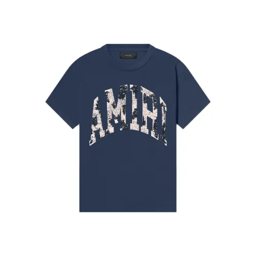 AMIRI Женские футболки морского синего цвета
