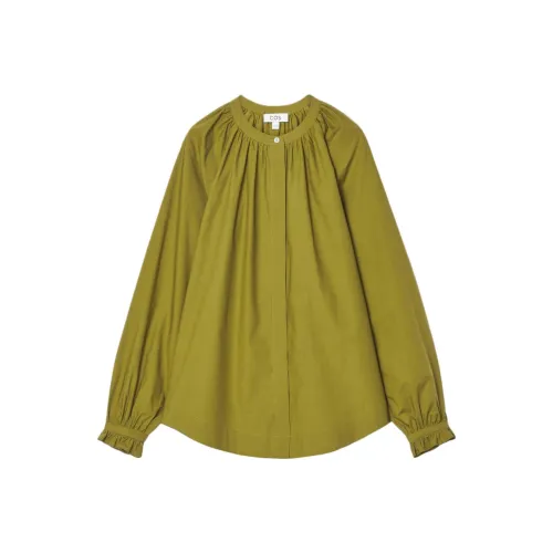 COS Оливково-зеленые Женские Рубашки