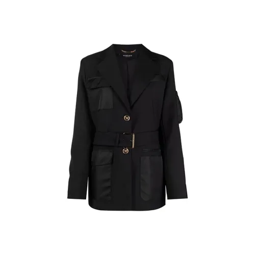 VERSACE Куртки и Пальто Женские Черные