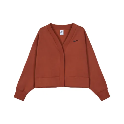 Nike Трикотаж Женский Темно-Оранжевый