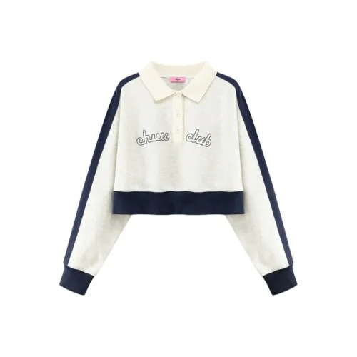 CHUU Светло-пшеничный серый Женские Свитшоты