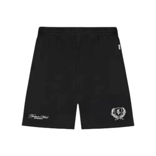 REPRESENT Черные Мужские Повседневные Шорты