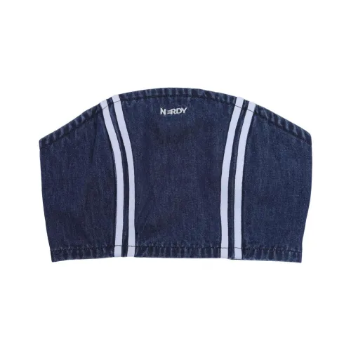 Nerdy Темно-синий Женские Топы без бретелек