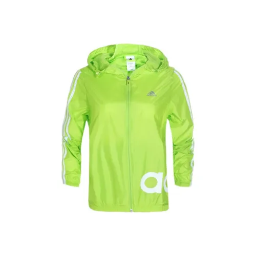Adidas Куртки и Пальто Женские Неоново-зеленый