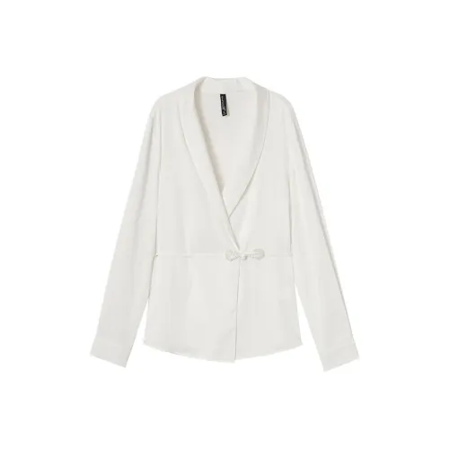 OUNIXUE Белые Женские Рубашки