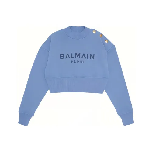 BALMAIN Свитшот Женский Синий