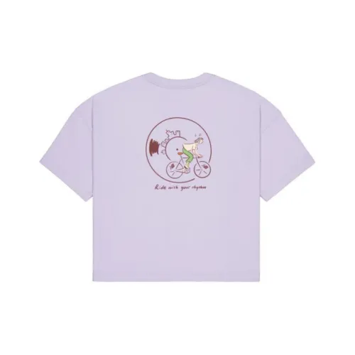 New Balance co-brand New Balance co-brand × PK Co Branded Series Рукав со спущенным плечом T Рубашка Женские Фиолетовый