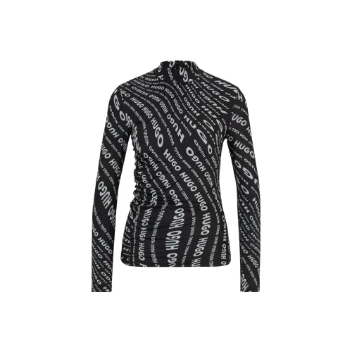 HUGO BOSS Черные Женские Футболки