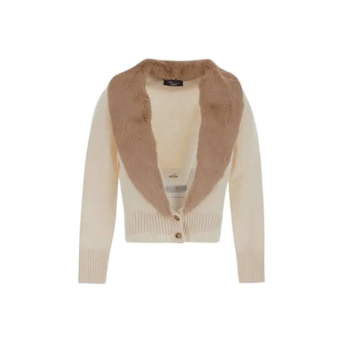 Blumarine FW22 Loose Fit Трикотаж Женский Ecru