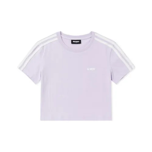NERDY Обычная T-рубашка Женская Светло-фиолетовая