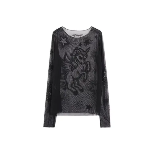 Ed Hardy Черные Женские Футболки
