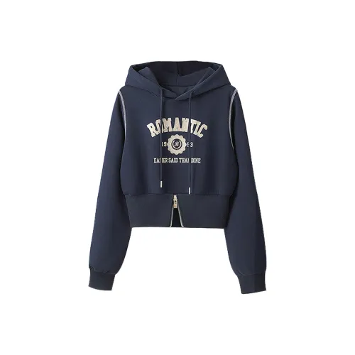 SIBAISHE Свитшот Женский Темно-синий