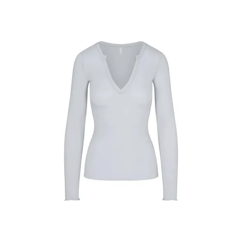 SKIMS Обычный T-рубашка Женская Жемчужный Жемчужный