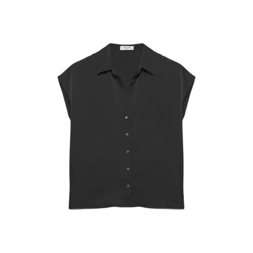 ARITZIA BABATON Parkway Satin Shirt Women's BLACK BLACK