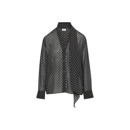 ARITZIA FW24 WILFRED Clarisse Blouse Рубашка Женская Черный Белый Черный Белый