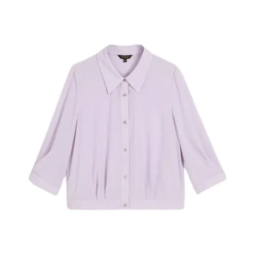 Yiner Рубашка Женская Дымчатый Фиолетовый